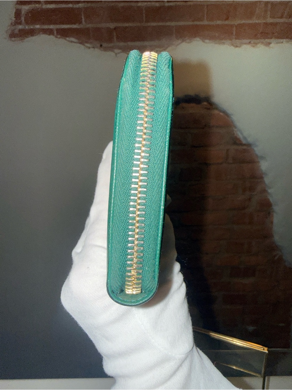 Authentic Prada Emerald Green Saffiano Zip Around Wallet Limited Edition - Picture 4 of 13